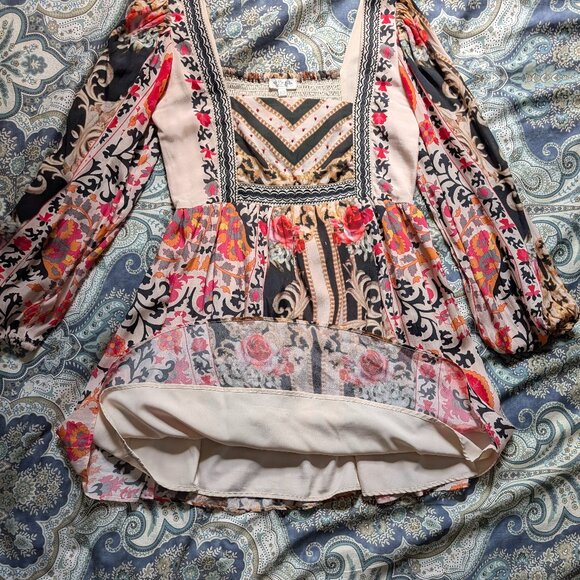 Anthropologie Nikasha Floral Mini Dress - Picture 7 of 8